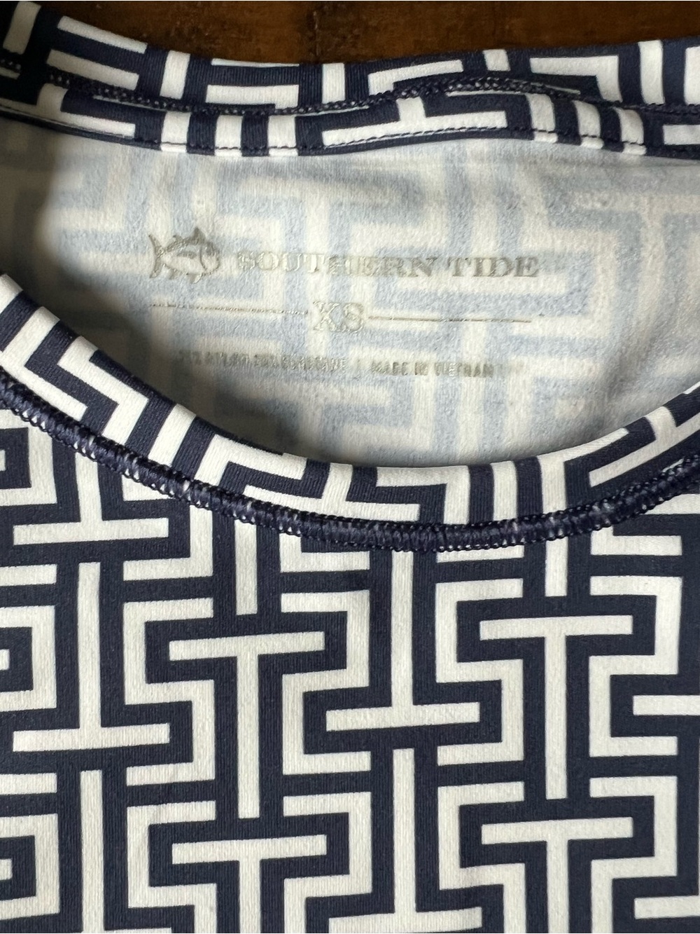 Southern Tide Lylee Geo Sleeveless Mini Dress - Picture 4 of 7